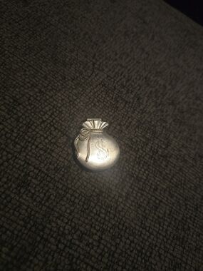 Anson | Vintage Silver-plated Money Bag Money Clip